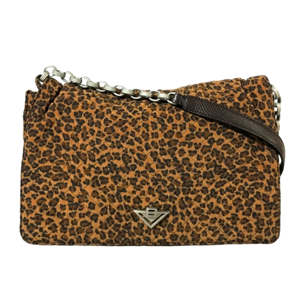 BOTTEGA VENETA NYLON SHOULDER BAG LEOPARD DESIGN 10139701025 MAC